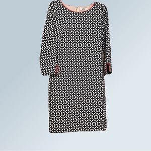 Badgley Mischka geometric shift dress